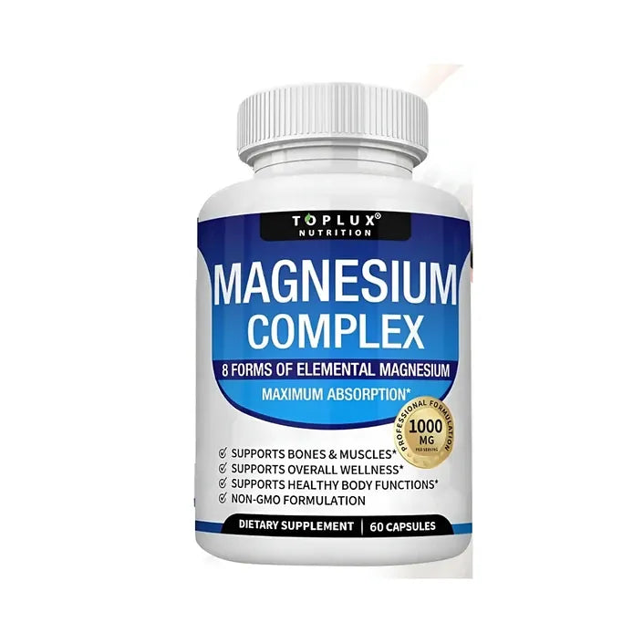 Magnesio Complex 8 en 1 (1000mg) – El impulso que tu cuerpo necesita para rendir al 100%